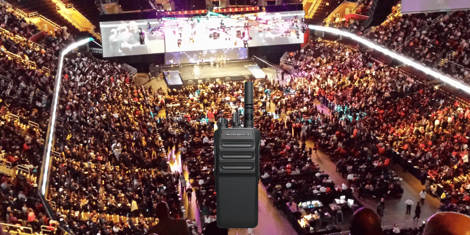 two-way radios at arenas